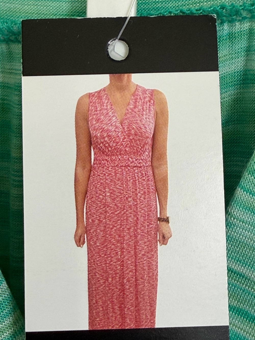 Spense Sleeveless Pink V-Neck Maxi Dress